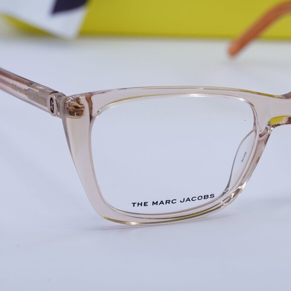 Marc Jacobs MARC 598 0R83 00 Cat Eye Eyeglasses 54mm – Transparent Orange Beige - Picture 2 of 12